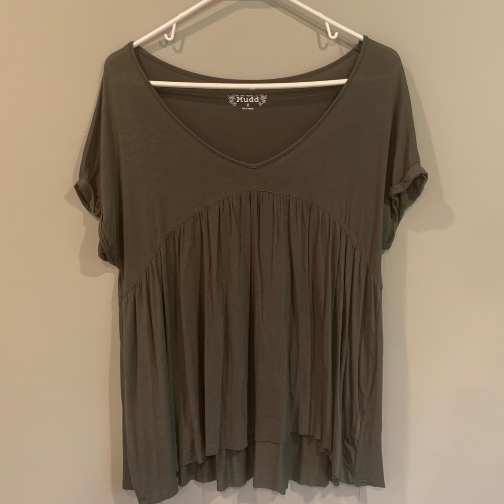 Dark green Mudd short sleeve shirt